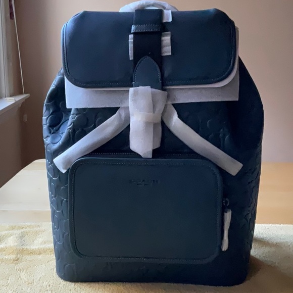 🎒 COACH SULLIVAN BACKPACK IN SIGNATURE LEATHER 🎒 - Picture 3 of 16